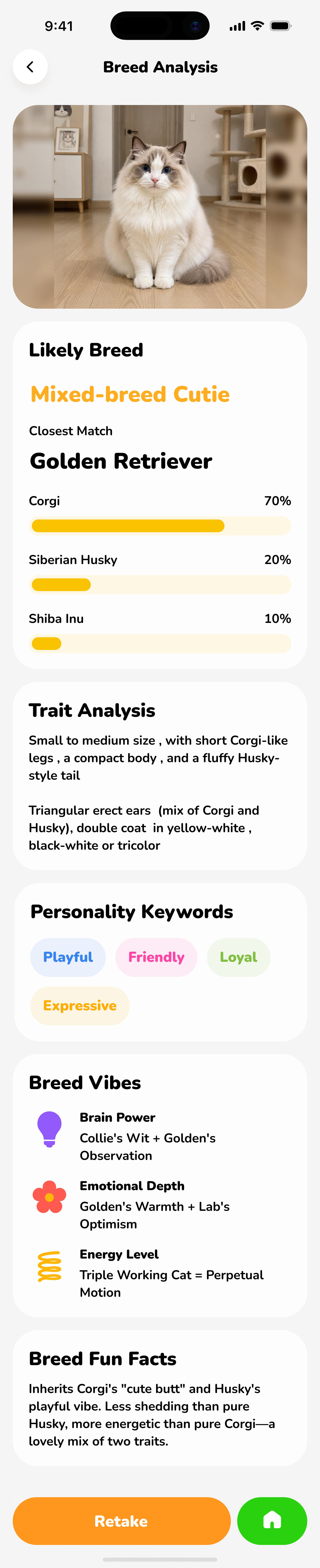 PawChat pet breed analysis